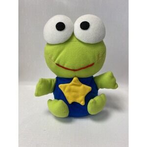 Sanrio‎ Keroppi Plush Coin Piggy Bank Green Frog Toy Decorative Vintage 8"